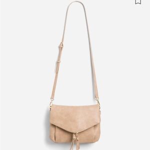Blush/Tan Crossbody Bag